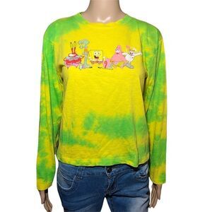 Spongebob Squarepants Tie Dye Long Sleeve Shirt